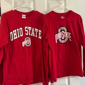 2 pack men’s Ohio state long sleeve tees | size L